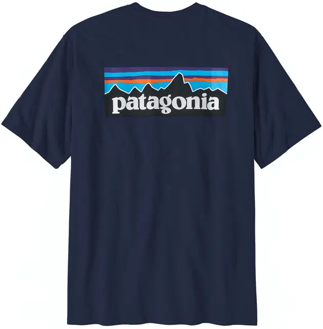 Patagonia M P-6 Logo Responsibili-Tee XS Classic Navy T-skjorte med patagonialogo 