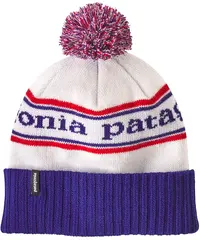 Patagonia Powder Town Beanie Viking Blue Park Stripe: Viking Blue