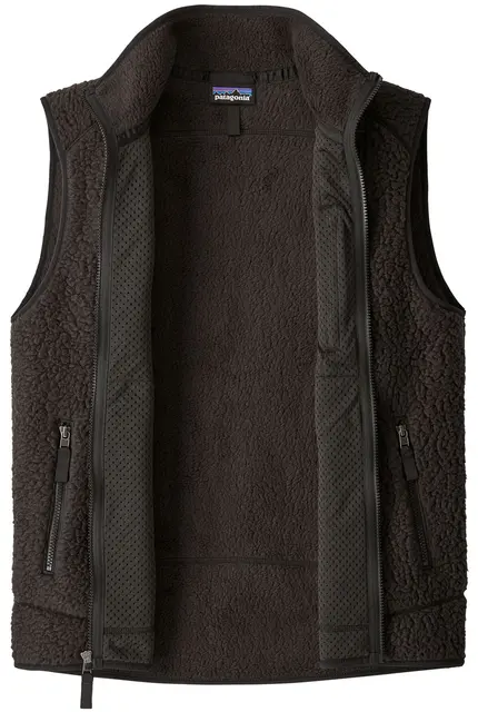 Patagonia M Retro Pile Vest M Black fleecevest til herre 