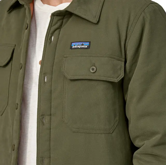 Patagonia Fjord Flannel Jacket S Basin Green 