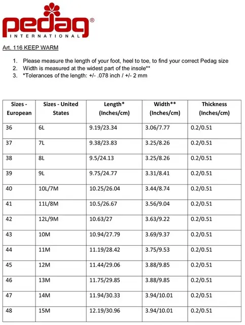 Pedag Keep Warm Vintersåle 37 Vintersåler av ull 