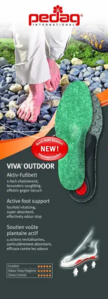 Pedag Viva Outdoor innleggssåle 36 Den aktive fotsengen for  tursko 