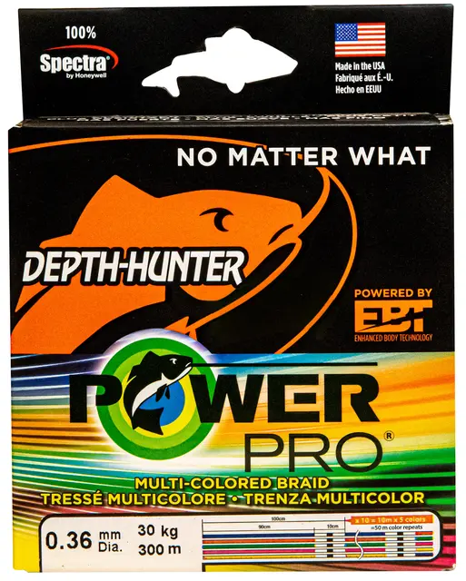 PowerPro Depth Hunter 300m / 0,32mm Flerfarget line 