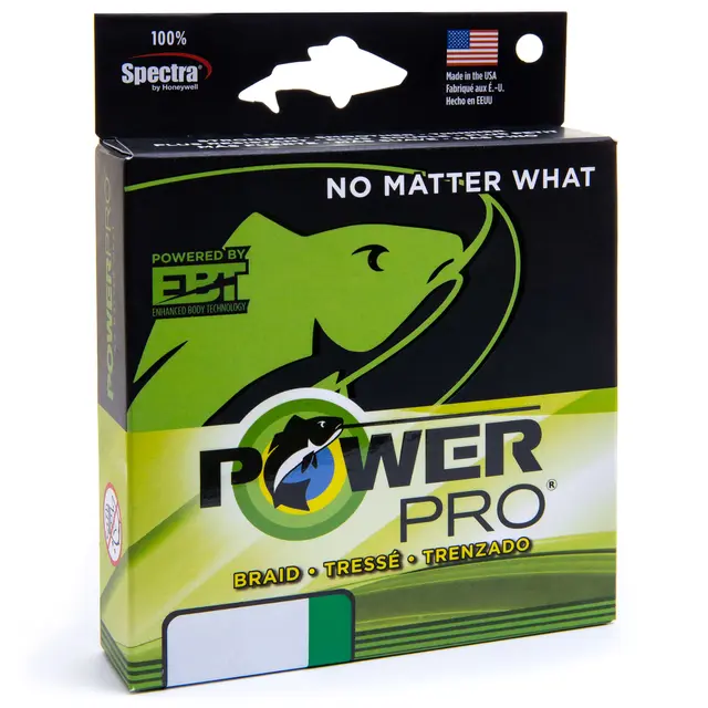 PowerPro Moss Green 455m 0,28mm Ultrasterk multifilament fiskesene 