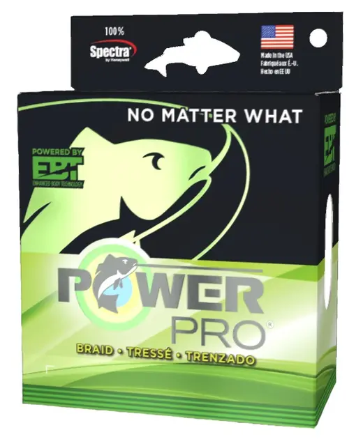 PowerPro Moss Green 455m 0,28mm Ultrasterk multifilament fiskesene 