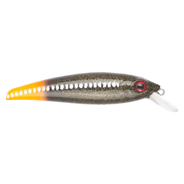 Prey Salmon Target UV Orange Tail 8,5cm Wobbler som flyter og kaster langt 
