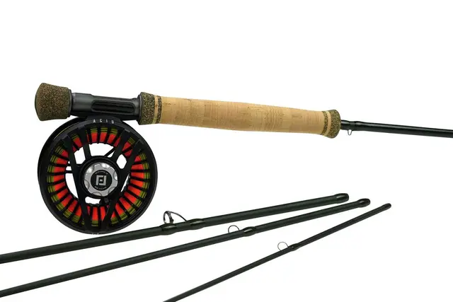 Primal Revel/ Flylab Acid 9' #5 4-delt fluesett m/backing og snøre 