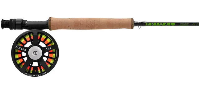 Primal Conquest/ Flylab Exo 9'0" #7 4-delt fluesett m/backing og snøre 
