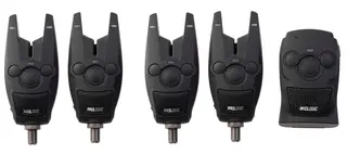 ProLogic Bat+ Bite Alarm Blue Set 4+1 Nappvarsler med ekstra lang batteritid