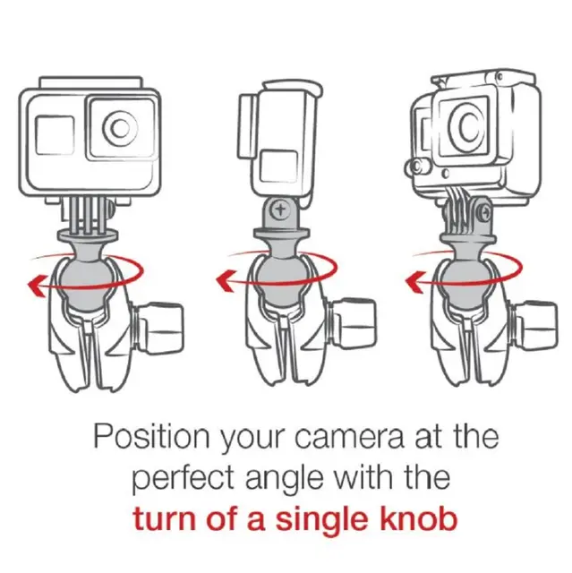 RAM Tough-Claw Action Camera Mount Feste med klype og arm for actionkamera 