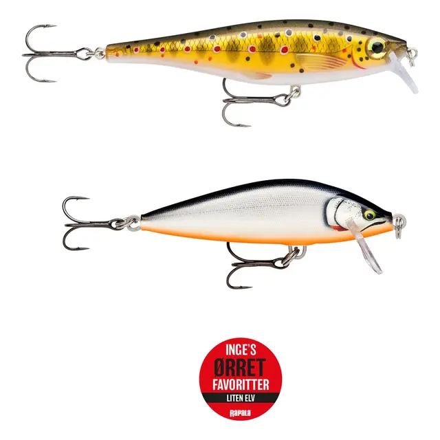 Rapala Inge Rønnings Ørretfavoritter Liten Elv, 2 Pk 