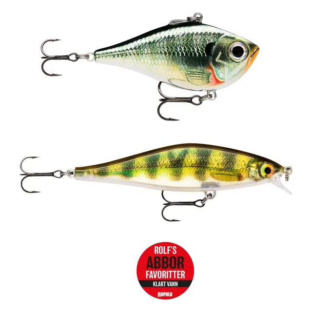 Rapala Rolf's Abborfavoritter 2-pack, Klart Vann 