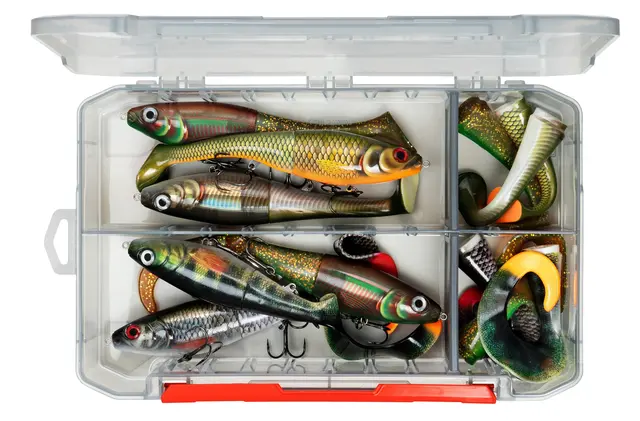 Rapala 356 Tackle Tray Deep Half Boks med dype rom til fiskeutstyr 