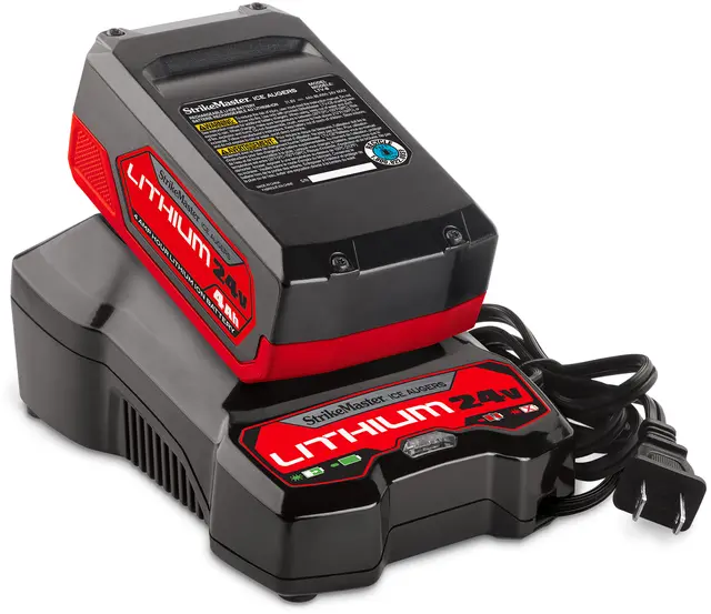 Strikemaster Lithium 24v Motor, lader på 2 timer 