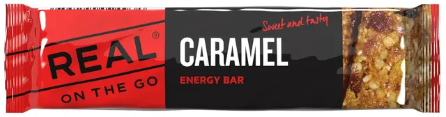 Real On The Go Caramel Energy Bar Energibar med smak av karamell 