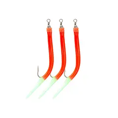 S&#248;vik Gummimark Fluo R&#248;d/selvlysende #6/0 3pk