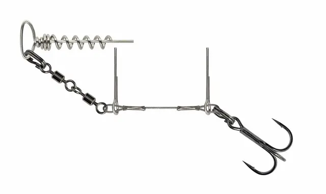 Savage Gear Spin Rig 8.5cm 0.70mm #2 Solid stinger til softbaits 