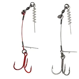 Savage Gear Corkscrew Stinger Single Carbon49, 2 stk