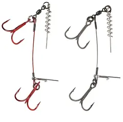 Savage Gear Corkscrew Stinger 2x#1 Carbon49, 16kg, 2 stk