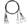 Savage Gear Black7 Trace Swivel med wire