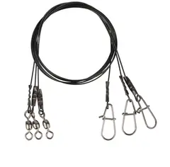 Savage Gear Black7 Trace 20cm Swivel med wire