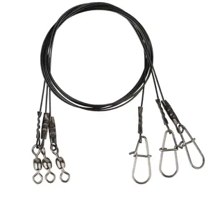 Savage Gear Black7 Trace Swivel med wire