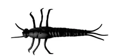 Savage Gear LB 3D PVC Mayfly 5cm Black, 8 stk