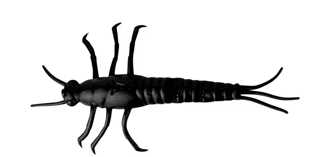 Savage Gear LB 3D PVC Mayfly 5cm Black, 8 stk 