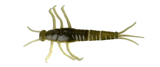 Savage Gear LB 3D PVC Mayfly 5cm Green, 8 stk 