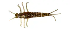 Savage Gear LB 3D PVC Mayfly 5cm Brown Glitter, 8 stk