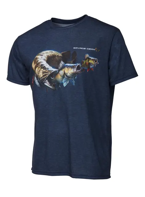 Savage Gear Cannibal T-shirt Blue S 