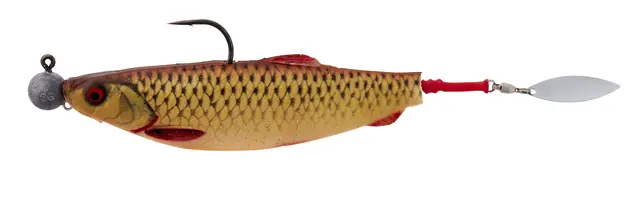 Savage Gear Screwin Spin Teaser S Silver Red, 3pk 