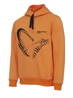 Savage Gear Mega Jaw Hoodie Komfortabel hettegenser, Sun Orange