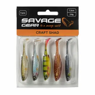 Savage Gear Craft Shad Clear Water Mix 5pk