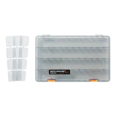 Savage Gear Lurebox 6D Deep 36x22,5x8cm med faste rom og romdeler