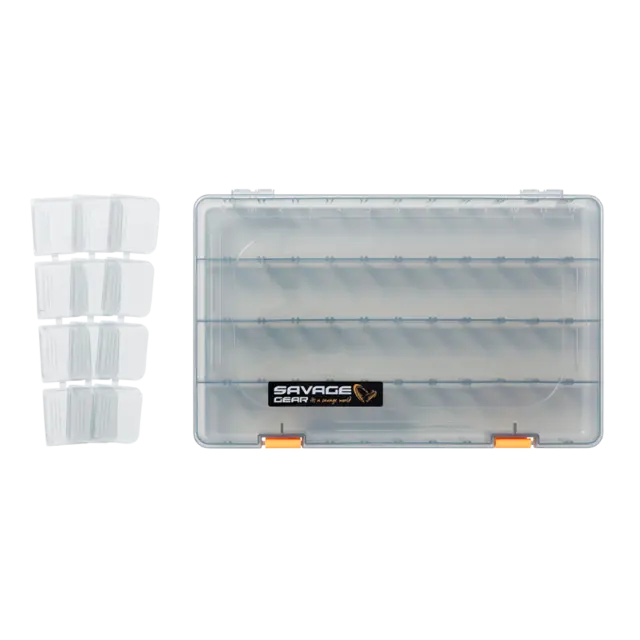 Savage Gear Lurebox 6D Deep 36x22,5x8cm med faste rom og romdeler 