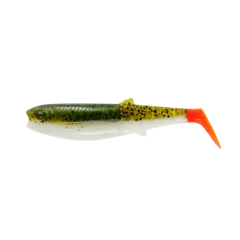 Savage Gear Cannibal Shad 6,8cm 3g Olive Hot Orange 5-pack