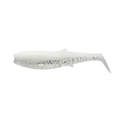 Savage Gear Cannibal Shad 6,8cm 3g White Flash 5-pack