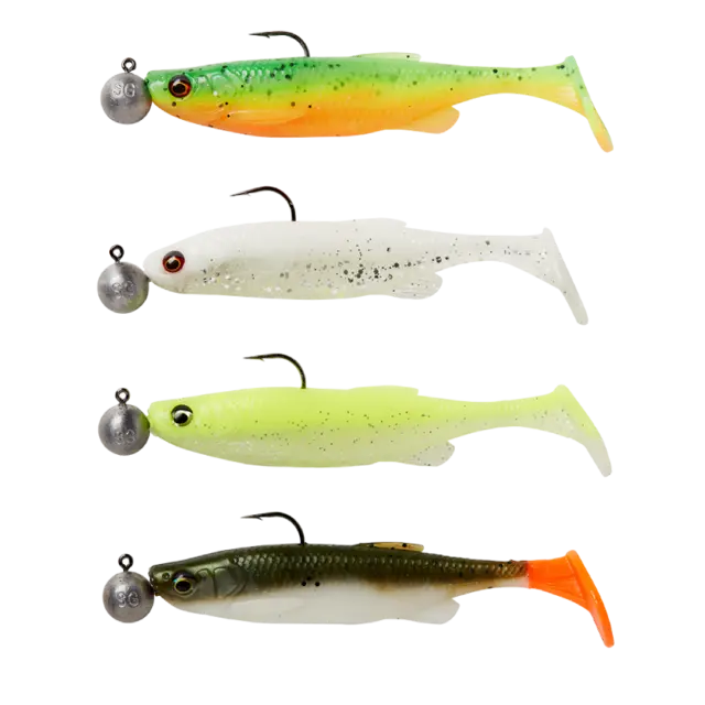 SG Fat Minnow T-Tail RTF 7,5cm 7,5g #1/0 Ready to fish Darkwater Mix Sinking 