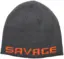 Savage Gear Logo Beanie Rock Grey/Orange, One Size