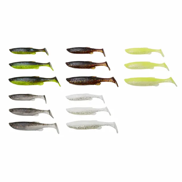 Savage Gear Fat Minnow T-Tail Kit Mixed Colors 36-pack 