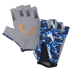 Savage Gear Marine Half Glove Sea Blue, Fingerløs Hanske