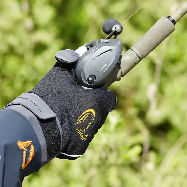 Savage Gear Softshell Winter Glove M Black, Hanske 