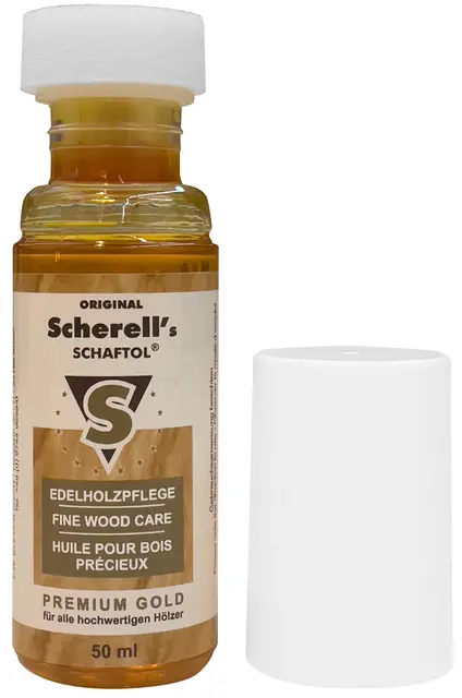 Scherell Schaftol Premium Gold stokkolje 50ml som beskytter mot vær og vind 