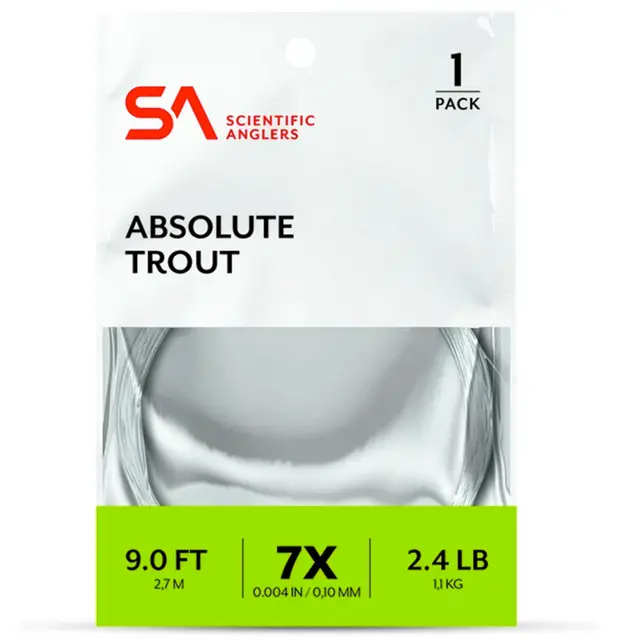 SA Absolute Trout Finesse Leader 10' 7X 0,10 mm 