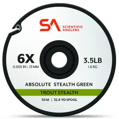 SA Absolute Trout Stealth Tippet 6X 30m, 0,13mm