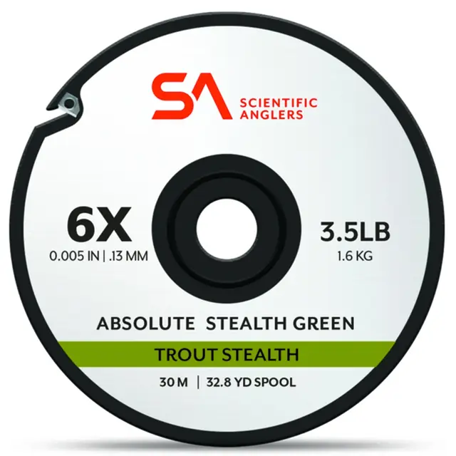 SA Absolute Trout Stealth Tippet 6X 30m, 0,13mm 