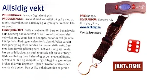 Lawson digital vekt 45 kg Meget Nøyaktig og Best i test! 