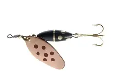 Myrans Panter Gull/r&#248;de prikker 5g Kj&#248;p 8 spinnere f&#229; en gratis slukboks