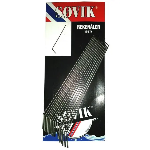 Søvik Rekenåler Rustfritt Stål 15 stk 